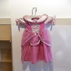 Miniwear Pink Princess Costume Child Size 6-9 Months Silver Trim Zip‎ Halloween